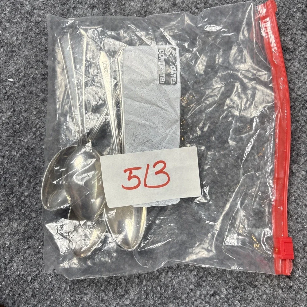 Towle Virginia Carvel Sterling Silver 6 Teaspoons Pat 1919 Monogram H Set